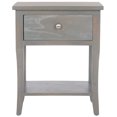 thumbnail image 3 of SAFAVIEH Coby Solid Rustic Nightstand with Storage Drawer, French Grey, 3 of 5