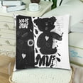 thumbnail image 3 of MKHERT Bear Who Listens to Music Throw Pillowcase Pillow Cover Cushion Couver 18x18 inch, Set of 2, 3 of 3