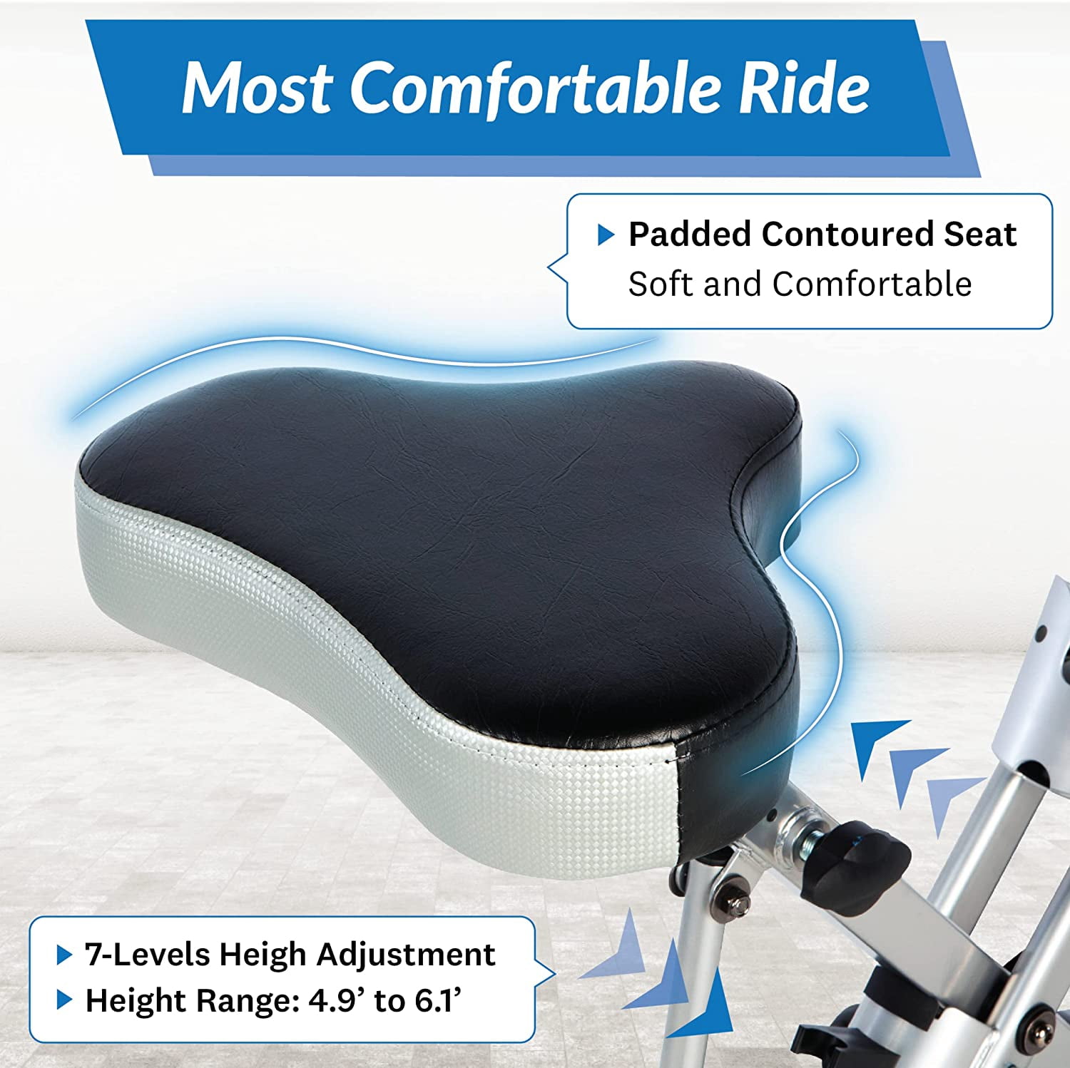 Exerpeutic Exercise Bike, Foldable Magnetic Upright with Heart Pulse Sensors and LCD Monitor, Cardio Fitness, 300lbs Weight Capacity
