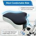 thumbnail image 6 of Exerpeutic Exercise Bike, Foldable Magnetic Upright with Heart Pulse Sensors and LCD Monitor, Cardio Fitness, 300lbs Weight Capacity, 6 of 9