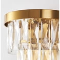 thumbnail image 5 of Design Living 3-Light Brass Wall Sconce With Clear Crystal Accents, 5 of 6