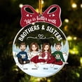 thumbnail image 5 of Life Is Better with Brothers and Sisters Ornament – Personalized Cartoon Sibling Tree Decoration, Custom Names Holiday Gift for Brother Sister Family Reunion Keepsake, 5 of 5