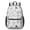 Baseballs Caps Black Pattern, variant on Beige and Pink Baseball Pattern 17" Waterproof Oxford School Backpacks for Teens, S-Shape Padded Straps, for School, Travel, Hiking, Camping
