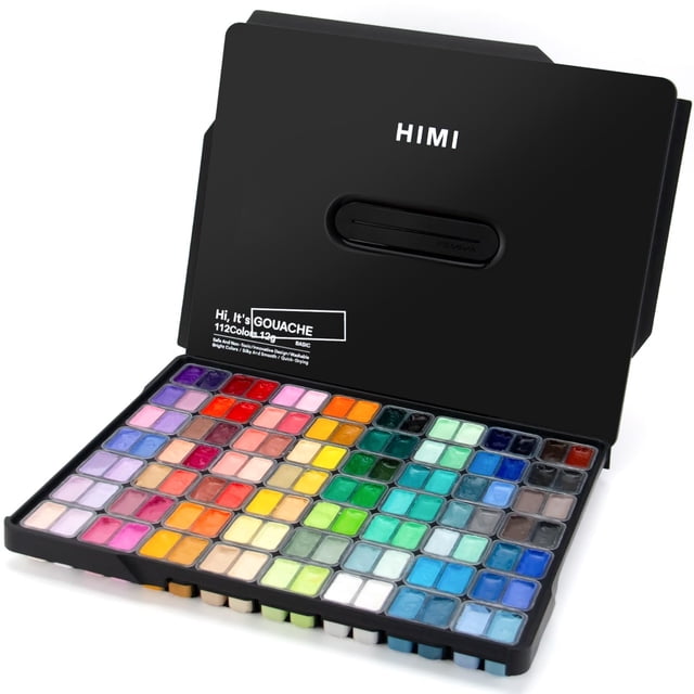 Set de pintura ARTME HIMI 112 colores, 12 g, doble vaso de gelatina