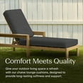 thumbnail image 2 of Textured Solid Charcoal Grey Chaise Lounge Cushion, 2 of 8
