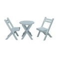 thumbnail image 1 of Coronado Round Folding Poly Lumber Bistro Set - Quick Ship - White Poly, 1 of 1