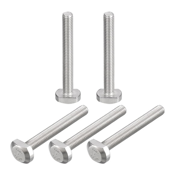 Tornillos en T, paquete de 5 M5x40mm, tornillos deslizantes de inserción en acero inoxidable 304