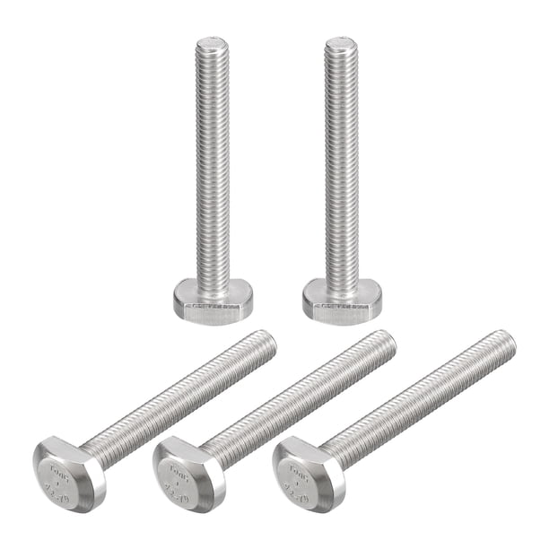 Tornillos en T, paquete de 5 M5x40mm, tornillos deslizantes de inserción en acero inoxidable 304