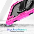 thumbnail image 3 of New 2021 iPad Mini 6 Case (6-Generation 8.3-inch) 2021 with Screen Protector Pencil Holder 360 Stand Hand Strap Kids Shockproof Heavy Duty Rugged Cover for iPad Mini 6th Generation, 3 of 7