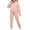 Pink, variant on UVN Hoodie Tracksuit for Women Casual Sweatsuit 2Pcs Jogger Set Activewear Outfits with Pockets