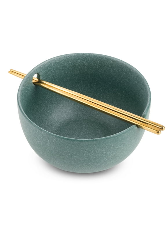 Thyme & Table Stoneware Ramen Noodle Bowl, Caspian Green