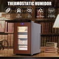thumbnail image 4 of EastVita Cigar Humidor Cabinet 150 Count, 3 in 1 25L Electric Humidor with Hygrometer, Humidifier, Cooling Fan & Spanish Cedar Lining, Lights Control System, Desktop Multi Large Drawers, 4 of 8