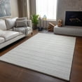 thumbnail image 6 of Addison Rugs Mayfield Washable Transitional Stripes Ivory Rectangle Rug, 9' x 12', 6 of 6