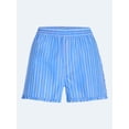 thumbnail image 5 of Free Assembly Women's and Women's Plus Ruffle Trim Cotton Poplin Shorts, 2.75" Inseam, Sizes XS-4X, 5 of 5