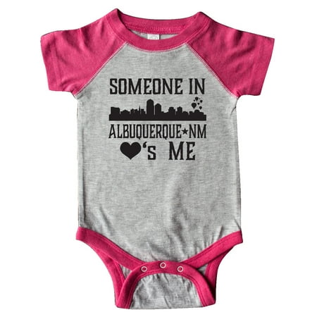 

Inktastic Albuquerque New Mexico Someone Loves Me Skyline Gift Baby Boy or Baby Girl Bodysuit