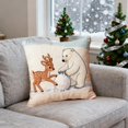 thumbnail image 6 of Solive Christmas Pillow Covers 10x10 inch Decoration Festive Christmas Printed Pillow Covers Home Pillowcases Xmas Holiday Decorative Indoor Pillow Case, 6 of 6