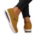thumbnail image 4 of Willtoo Orthopedic Walking Shoes for Women Comfortable Round-Toe Wedge Heels with Metal Buckle Non-Slip Arch Support Slip on Shoes Orthopedic Breathable Walking Sneaker, 4 of 5
