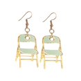 thumbnail image 1 of Pendientes de silla para mujer, pendientes colgantes de acrílico minimalista, pendientes creativos, pendientes divertidos para regalo de cumpleaños, Estilo B, 1 of 8