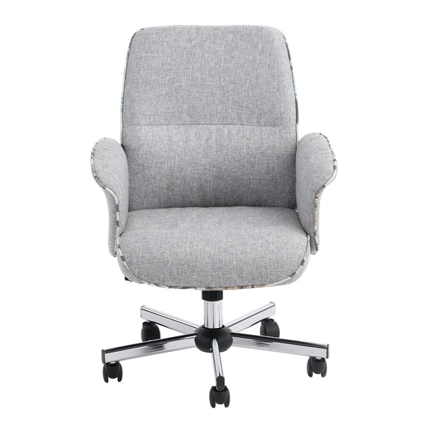 Private Jungle Fabric Executive Chair/ Office Chair Adjustable Computer Chair Task Swivel Chair Armrest and Lumbar Support,Light Grey Private Jungle Fabric Executive Chair/ Office Chair Adjustable Computer Chair Task Swivel Chair Armrest and Lumbar Support,Light Grey