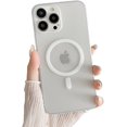thumbnail image 6 of for iPhone Case,[Compatible with MagSafe] Slim Translucent Matte Shockproof Phone Case (Purple,iPhone 15 Plus), 6 of 6