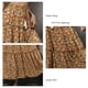 thumbnail image 5 of Falda con lazo para mujer, falda de media longitud, falda elástica floral, falda de media longitud, tecnología de vanguardia, 5 of 6