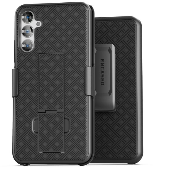 Encased DuraClip for Samsung Galaxy A34 5G Belt Clip Case, Slim Phone Case with Holster (Black)