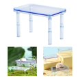 thumbnail image 1 of de hámster, de animales pequeños, mesa portátil con pilares, juguete de hámster, decoración de hábitat para ardilla, Chinchilla Azul Fernando Plataforma de hámster, 1 of 8