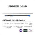 thumbnail image 5 of PURELURE Heavy Slow Jigging Rod - Saltwater Fishing Rod Baitcasting - 6'3'' - Fast Jig 1.41-3.53oz - Slow Jig 2.82-7.76 oz - 1.5 Piece, 5 of 6