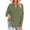 Army Green, variant on Women's Button Down Shirts 2025, V Neck Trendy Casual Long Sleeve Button Up Shirts Light Blue Size XL