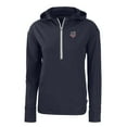 thumbnail image 2 of Women's Cutter & Buck  Navy Minnesota Twins Daybreak Eco Recycled Half-Zip Hoodie, 2 of 3
