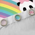 thumbnail image 4 of Homewish Cute Unicorn Panda Black Out Curtains, Cartoon Stars Rainbow Cloud Curtains Pack of 2 (42x63 Each), Kawaii Animal Lover Bedroom Curtains, Black Out Curtains Room Decor, 4 of 6