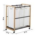 thumbnail image 2 of TRINITY EcoStorage 3-Bag Bronze Laundry Cart, 2 of 5