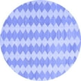thumbnail image 1 of Ahgly Company Indoor Round Abstract Blue Contemporary Area Rugs, 6' Round, 1 of 4