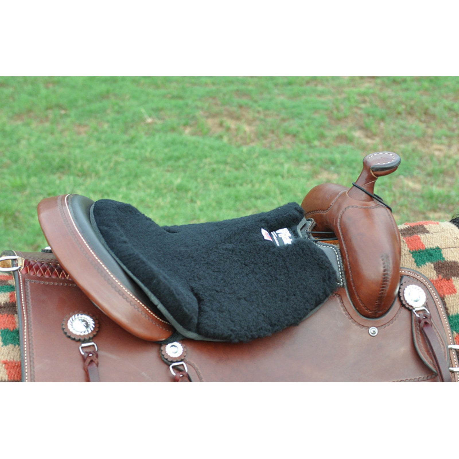 24CE 1/2" Classic Equine Western Long Fleece Tush Horse Saddle Cushion