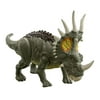 Jurassic World Fierce Force Styracosaurus Camp Cretaceous Authentic Dinosaur Strike Motion Action Figure, Movable Joints, Gift 3 Years & Older