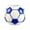Football blue white, variant on AOOOWER Handcrafted Glass Cup Sports Ball Shape Drinking Mug for Cold And Hot Beverage