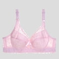 thumbnail image 4 of Buigttklop Bras for Women,Women Yoga Sports Front Closure Extra-Elastic Breathable Lace Trim Bra Underwear Pink M, 4 of 4