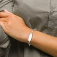 thumbnail image 4 of Sterling Silver Bracelet Childrens Girl's 8 mm in Polished ID Children's Cuff Bangle, 4 of 4