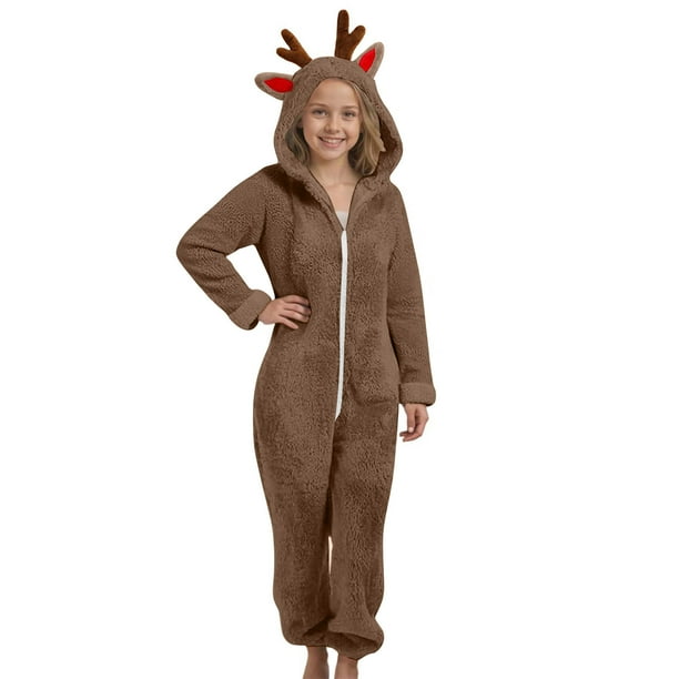 Conjunto de Halloween cálido para padres e hijos, pantalones largos, pijamas con capucha y estampados para el hogar, mono para niños, monos para niños