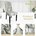 thumbnail image 3 of muroi Printed Dining Room Chair Covers Set of 4, Stretch Kitchen Chair Covers Washable Parsons Chair Slipcover Removable Dining Chair Protectors for Hotel,Ceremony(Floral Pattern4), 3 of 7