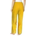 thumbnail image 3 of Haiem Yellow Lemon Women's Pajama Pants Ultra Lightweight Pjs Bottoms Sleepwear Bottom Pants With Pocket Drawstring-Large, 3 of 9