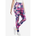 thumbnail image 4 of Woman Within Plus Size Petite Stretch Cotton Printed Pocket Legging, 4 of 4