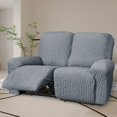 thumbnail image 2 of CHOK Housse Extensible pour Fauteuil Inclinable en Seersucker 2024 4 Pcs style Campagnard Fauteuil Inclinable Housse de Protection Simple pour Meubles de Maison Lavable Durable 1 Place/amande, 2 of 7
