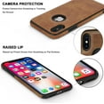 thumbnail image 6 of For Apple iPhone XR (6.1'') Case Luxury Leather Business Vintage Slim Non-Slip Soft Grip Shockproof Protective Cover, 6 of 6