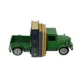 thumbnail image 2 of Weathered Green Finish Vintage Pickup Truck Metal Bookends Rustic Home Decor Set, 2 of 5
