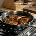thumbnail image 5 of T-fal HybridMesh Stainless Steel Cookware, Frypan, 10.5 Inch, Silver, 5 of 6