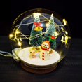 thumbnail image 3 of Globo de cristal navideño con luces LED Colco Decoracion luminosa con adornos transparentes Luz de bola de cristal, 3 of 8