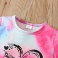 thumbnail image 5 of UAYOTSE Summer Toddler Girl Clothes Girl Clothes Size 6 Toddler Baby Girl Summer Clothes Short Sleeves T-Shirt Tops + Shorts Cute Outfits Set,Sizes 6-7 Years, 5 of 8