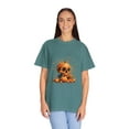 thumbnail image 4 of Pumpkin Skull Dot Day Unisex Garment-Dyed T-shirt, 4 of 4