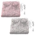 thumbnail image 3 of Electric Heating Pads Flannel Slippers Electric Foot Heater Cushion, 3 of 3